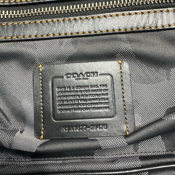 Coach Men's Charcoal Backpack - Picture 3 of 6